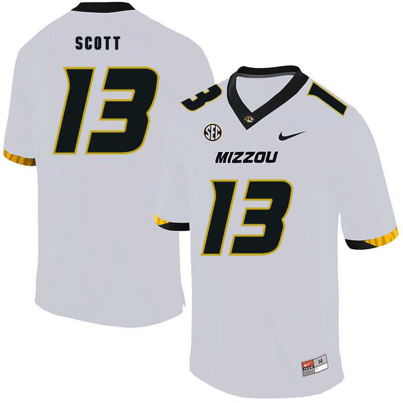 Missouri Tigers #13 Kam Scott White Nike College Football Jersey